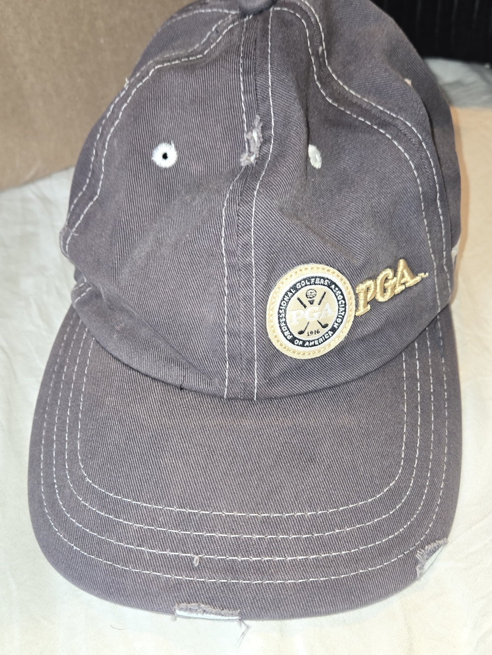 2011 PGA Demo Day Pukka Golf Hat Distressed Brown Embroidered Adjustable Cap